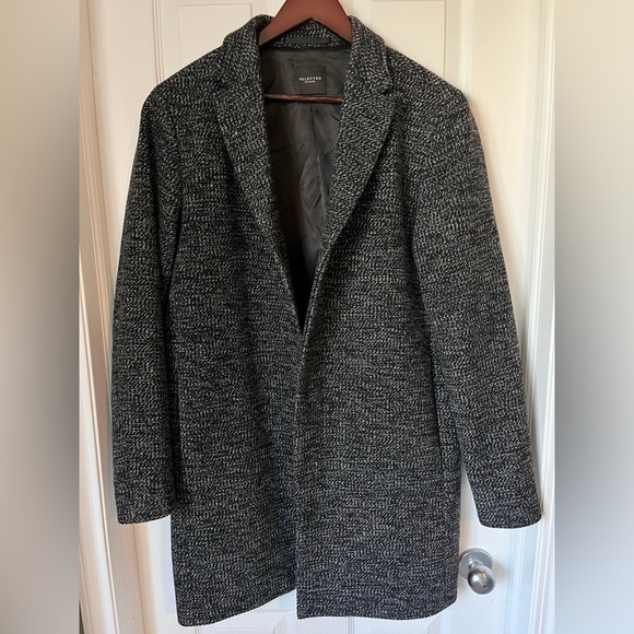 Selected Homme Other - Mens Selected Homme Slhbrove Wool Top Coat Size Large EUC